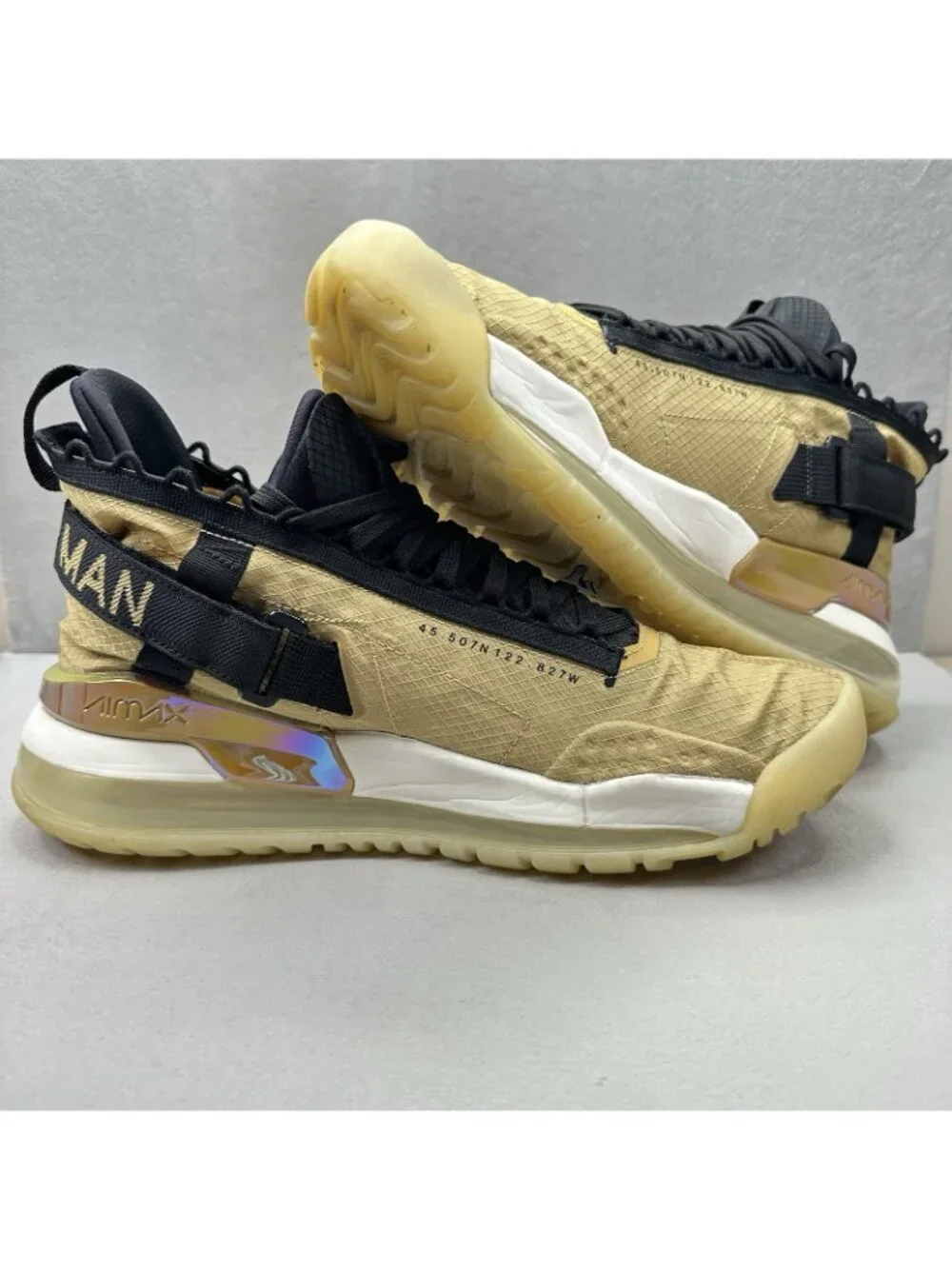 Jordan Proto Max 720 Mens Size 12 Basketball Shoes Club Gold Jumpman Sneakers